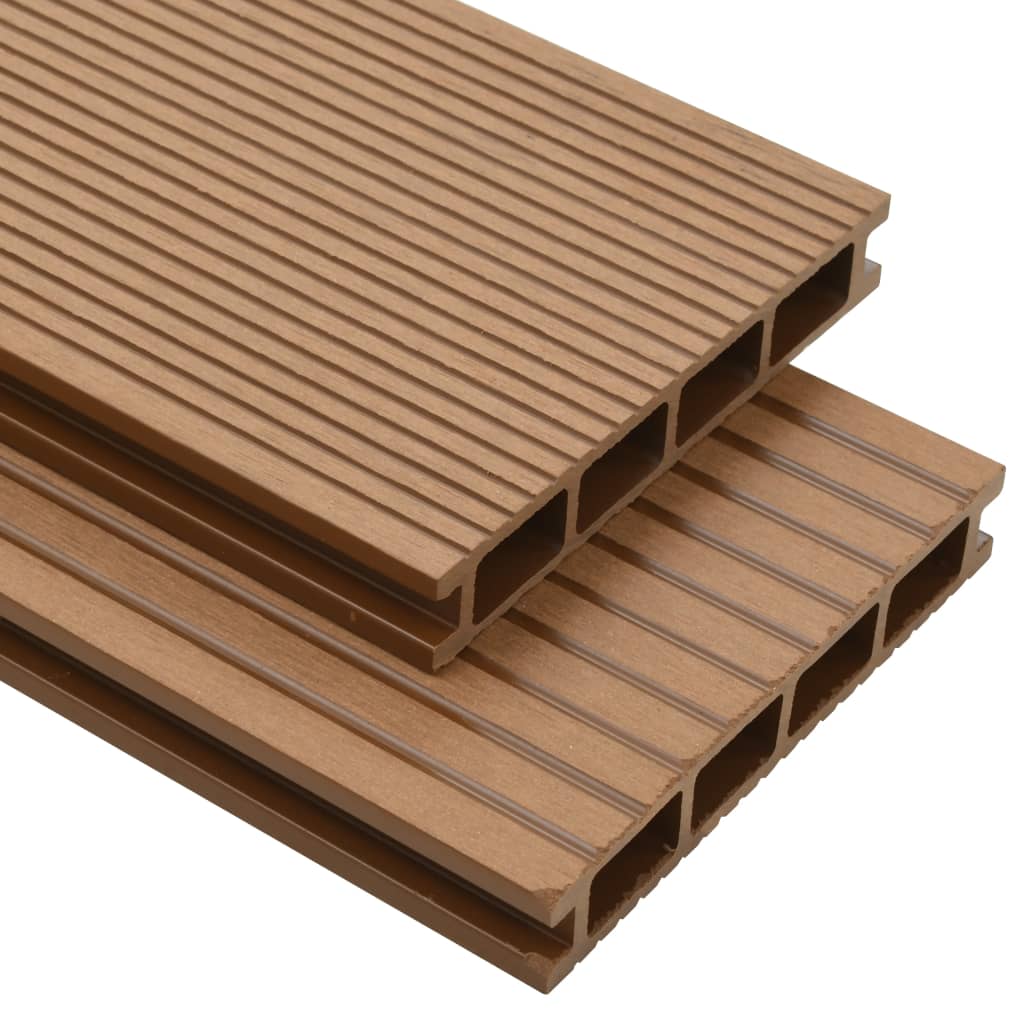 foto del prodotto pavimento per esterni in wpc cavo con accessori 30m 2,2m teak