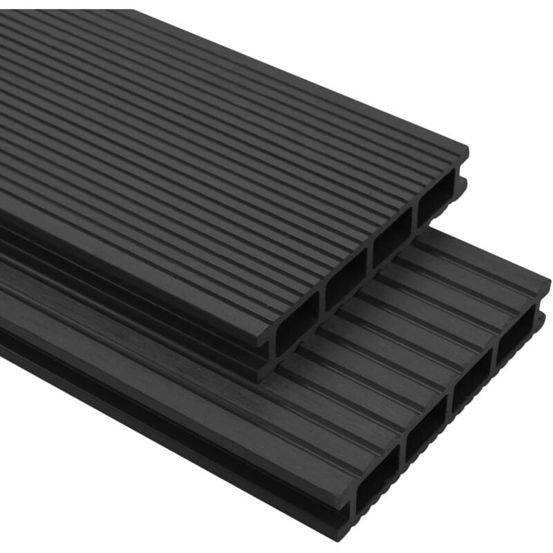 foto del prodotto pavimento per esterni in wpc con accessori 16 m 2,2m antracite vidaxl