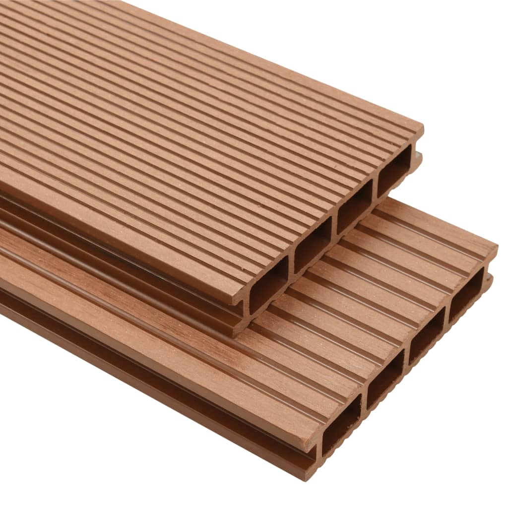 foto del prodotto pavimento per esterni in wpc con accessori 40 m 2,2 m marrone