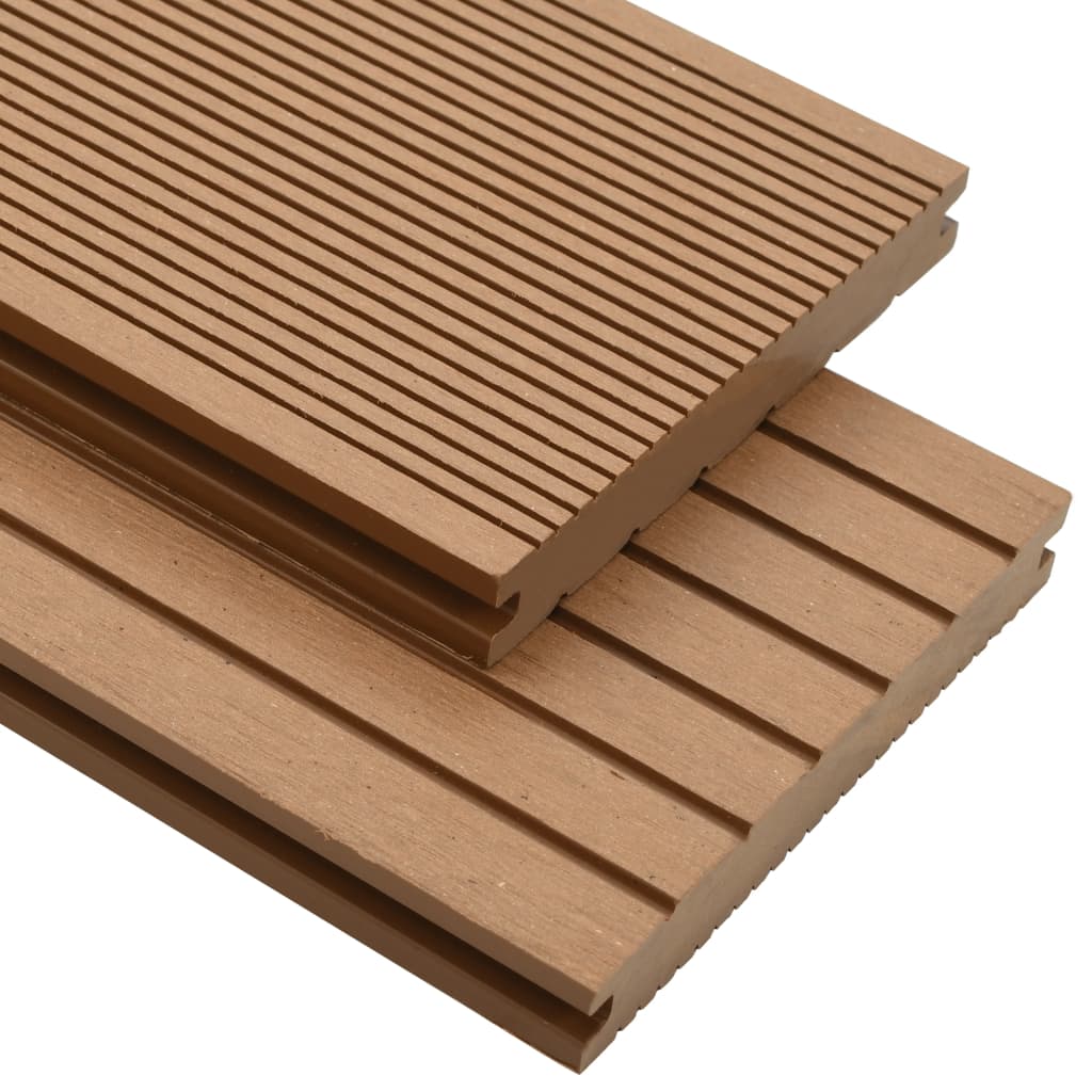 foto del prodotto pavimento per esterni in wpc pieno accessori 10 m 2,2 m teak