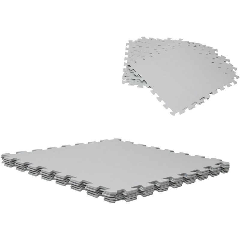 foto del prodotto pavimento per piscina grigia 50x50cm spessore 3mm 9 pezzi werka pro