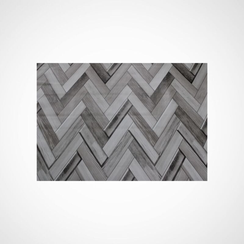 foto del prodotto pavimento pvc 140x150cm 50 pvc 50 vinile linoleum rivestimento pvc rotolo vinile chevron grigio