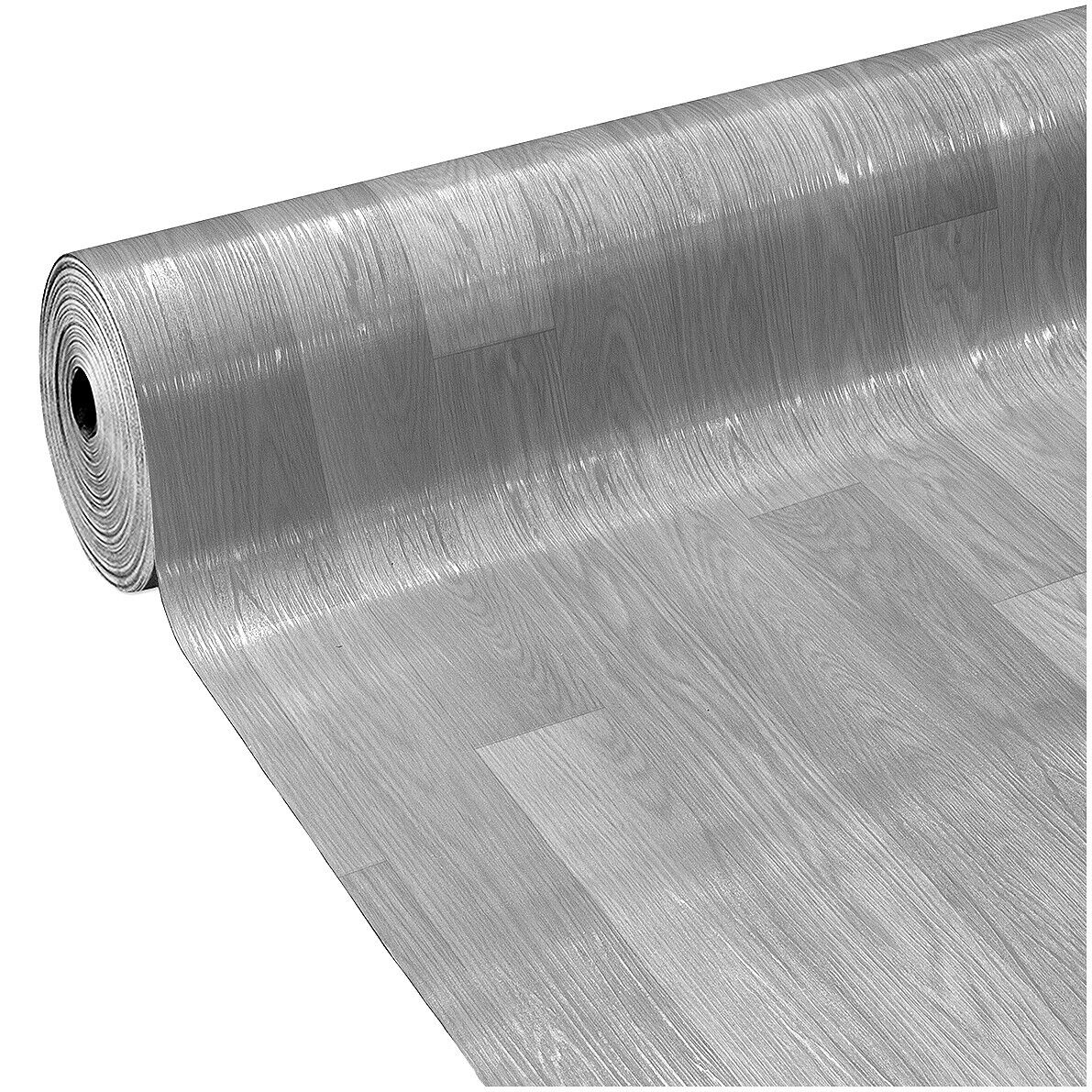 foto del prodotto pavimento pvc rivestimento rotolo vinile 100x600 cm design legno parqut grigio dis h