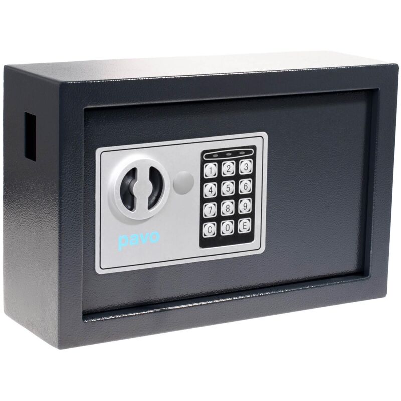 foto del prodotto pavo high security armadietto di sicurezza per chiavi con chiusura elettrica, con 20 gancetti, grigio scuro, 8002696