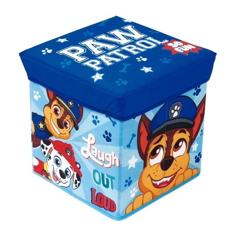 foto del prodotto paw patrol pouf portagiochi