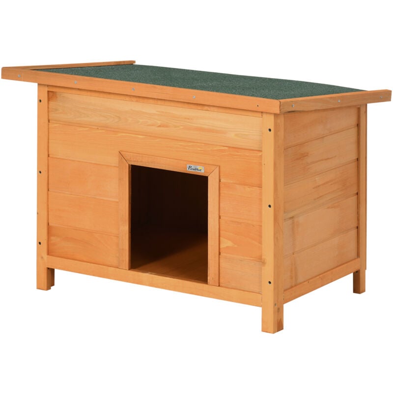 foto del prodotto pawhut cuccia per cani impermeabile da esterno in legno di abete