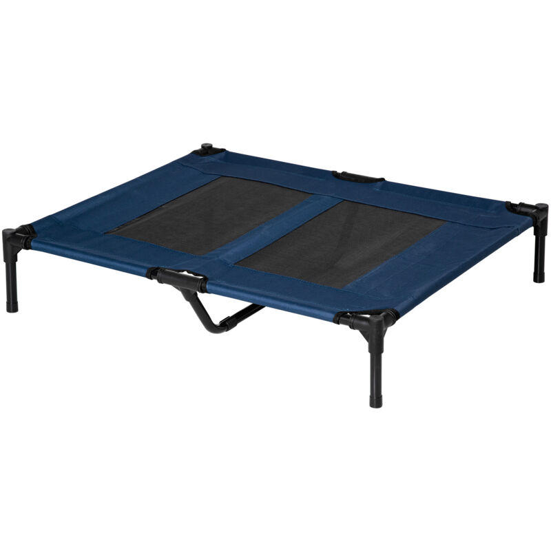 foto del prodotto pawhut letto rialzato per cani fino 30kg, campeggio, impermeabile 91.5x76.2x18