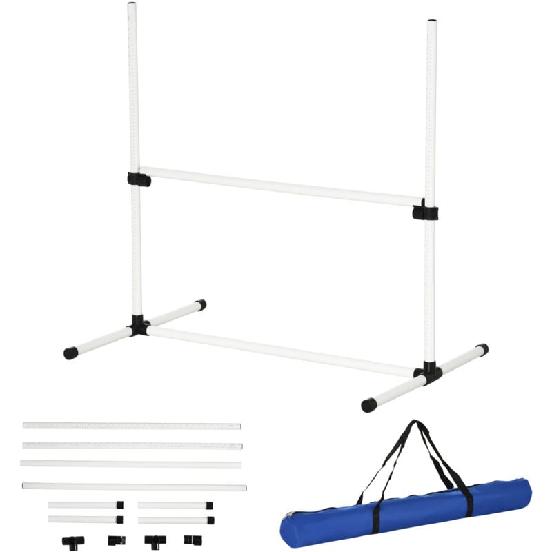 foto del prodotto pawhut set di 4 ostacoli agility dog per addestramento cani con sacca