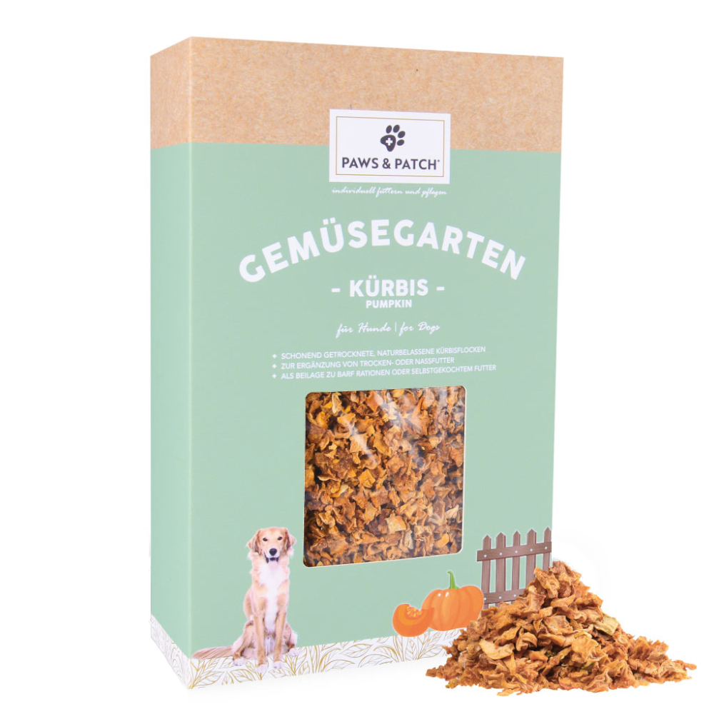 foto del prodotto paws patch fiocchi di zucca complemento alimentare per cani gatti 700 g