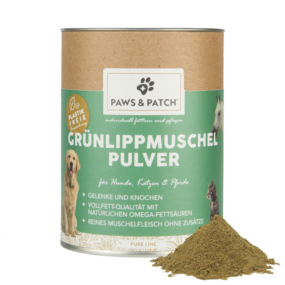 foto del prodotto paws patch polvere di cozze dalle labbra verdi complemento alimentare 150 g