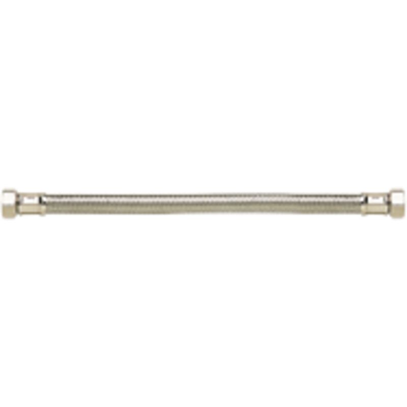 foto del prodotto pbtub treccia flessibile inox standard sanitario idraulico tubo 13mm con giunto femmina femmina 15x21 700mm
