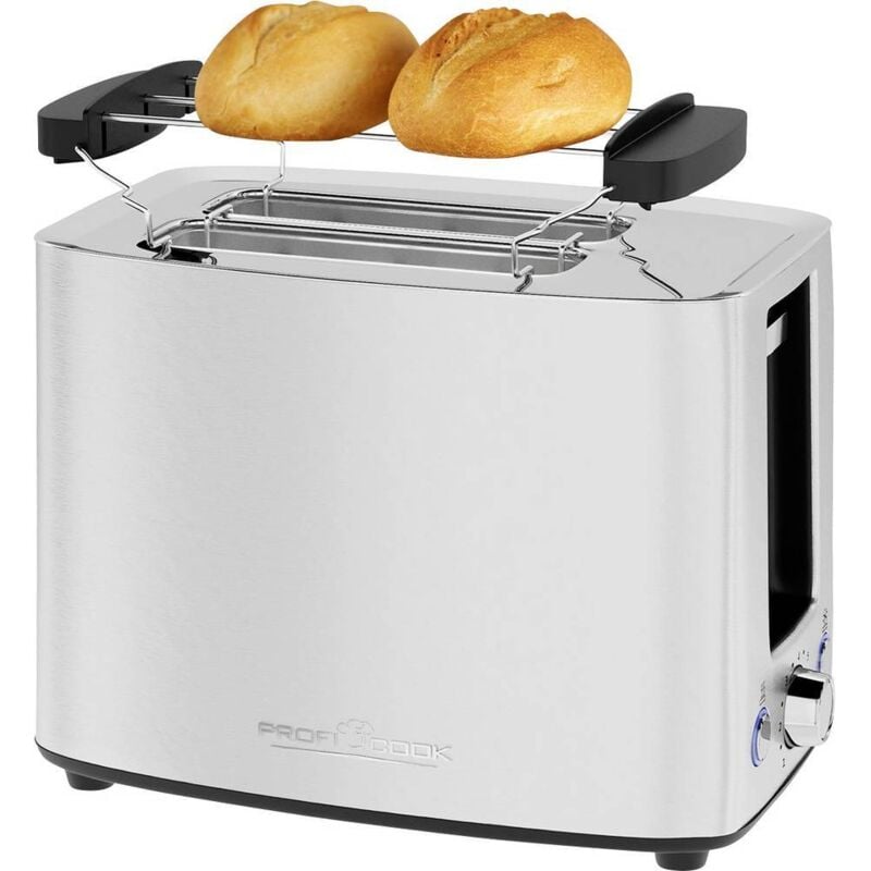 foto del prodotto pc ta 1279 tostapane con griglia scaldabriosche acciaio inox profi cook
