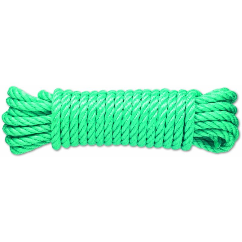 foto del prodotto pc8 corda intrecciata in polipropilene 1,5 t diametro 10 mm lunghezza 15 m verde chapuis