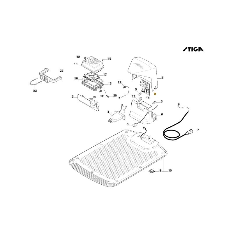 foto del prodotto pcb stazione di ricarica originale stiga a750 rtk robot rasaerba 122720261 0