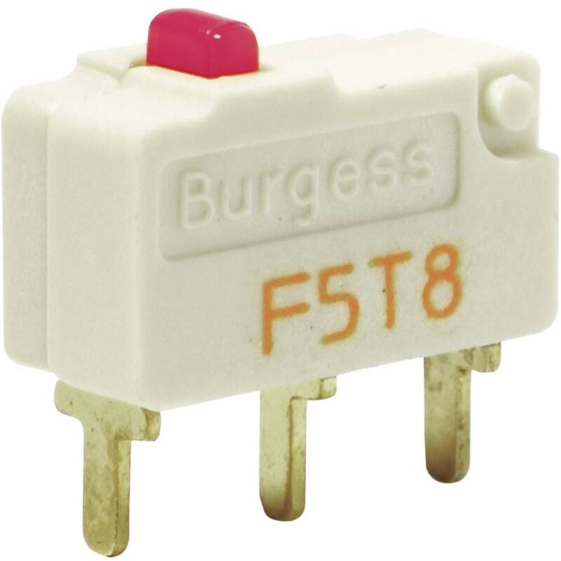 foto del prodotto pce burgess f5t8ul microinterruttore f5t8ul 250 v ac 5 a 1 x on on ip40 momentaneo 1 pz.