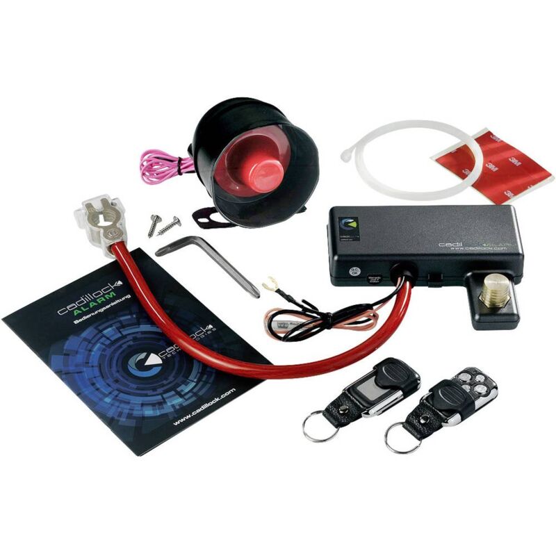 foto del prodotto pce cadillock alarm plus sistema antifurto per auto immobilizzatore, sensore di vibrazione, incl. telecomando 12 v