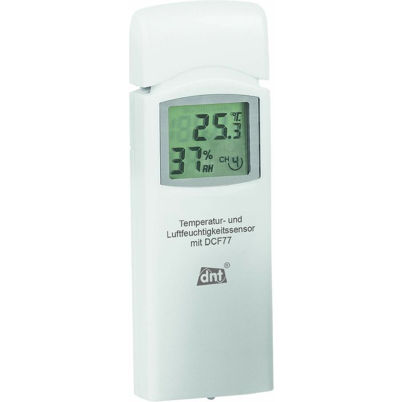 foto del prodotto pce dnt dnt000005 sensorshop24 sensore termico aggiuntivo roomlogg weatherscreen pro, 868 mhz, bianco, 120x40x18mm