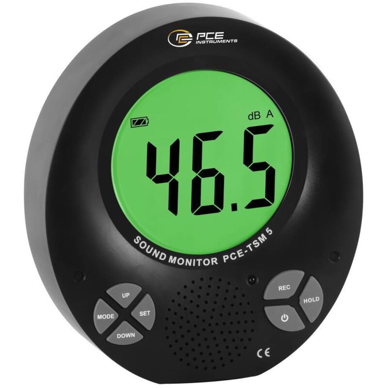 foto del prodotto pce instruments misuratore di livello pce tsm 5 35 db..135 db precisione 2db frequenza 8000hz rumore integrato