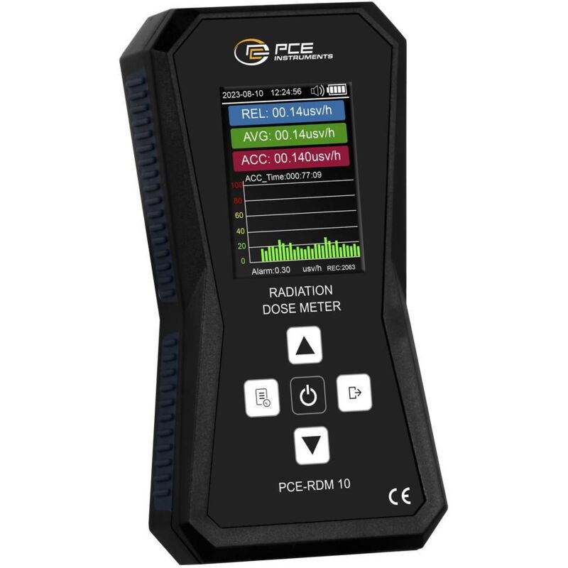foto del prodotto pce instruments pce rdm 10 contatore geiger m ller radiazione r ntgen avvertimento acustico, incl. funzione dosimetro,