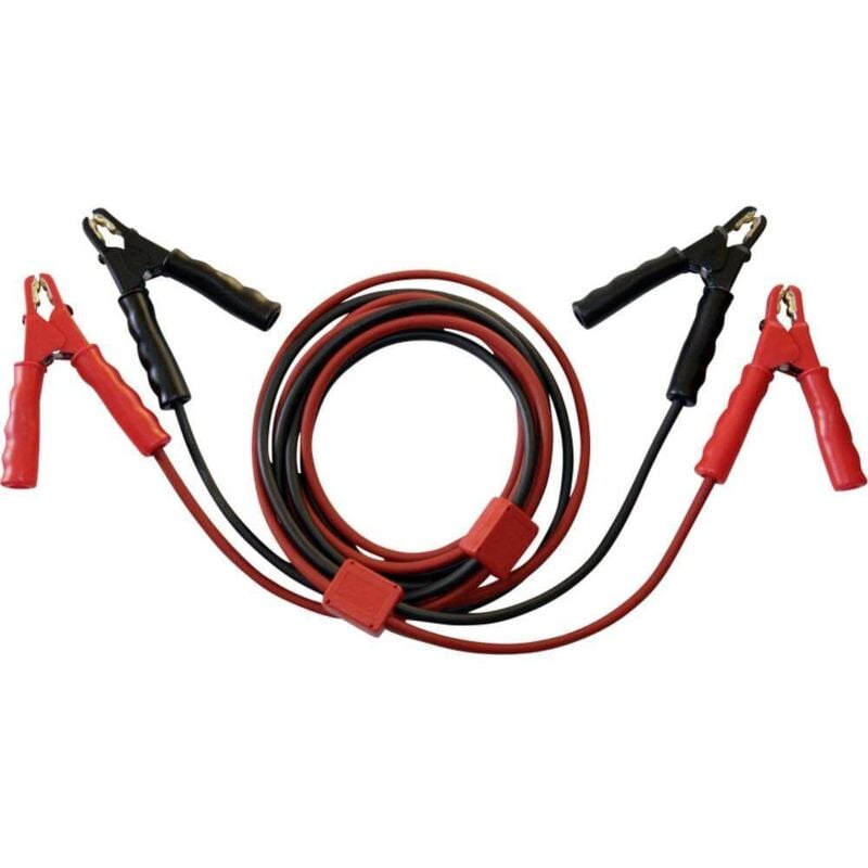 foto del prodotto pce set sks25 st cavi batteria per avviamento d emergenza 25 mm rame 3.50 m con circuito di protezione, con pinze in lami