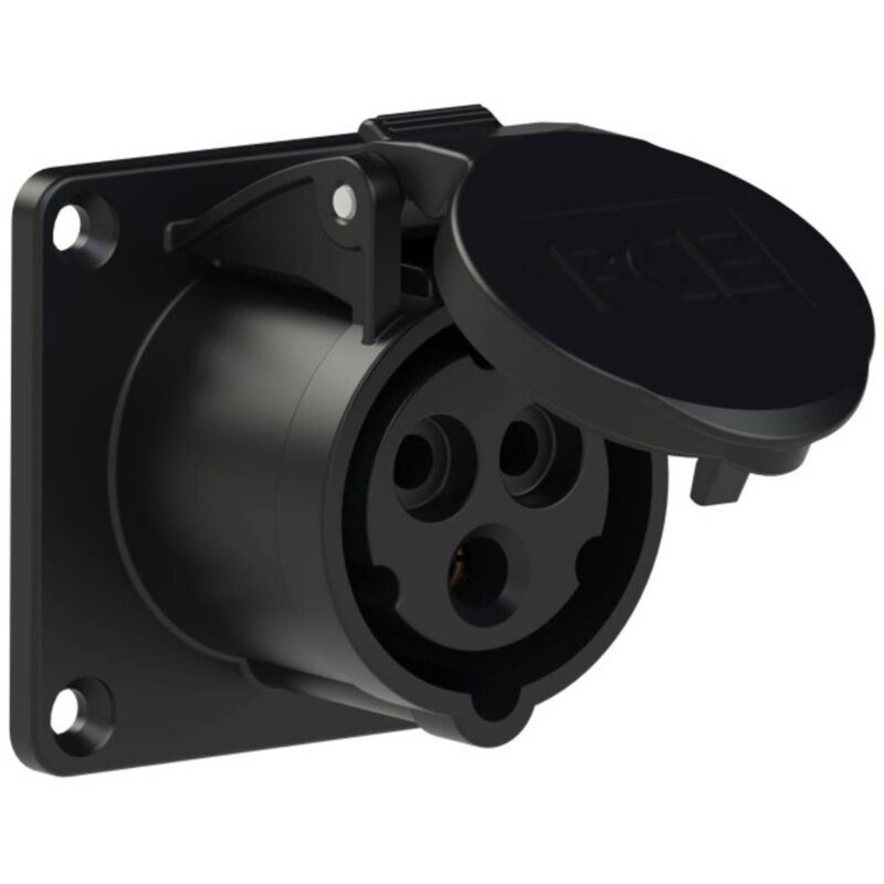 foto del prodotto pce venttechnik 313 6x presa da pannello cee cara 16 a 3 poli 230 v 1 pz.