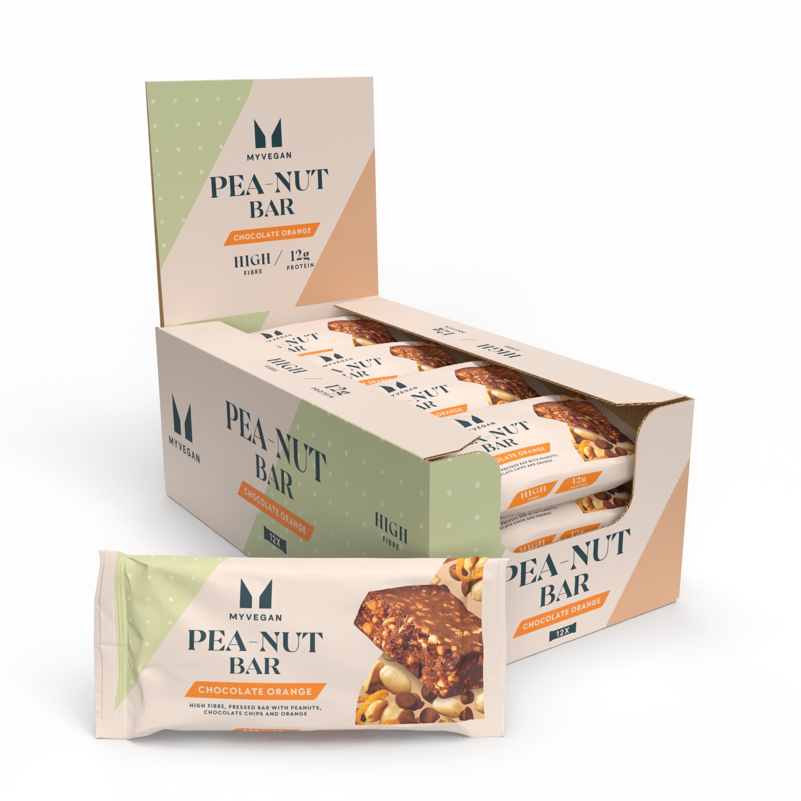 foto del prodotto pea nut square cioccolato e arancia