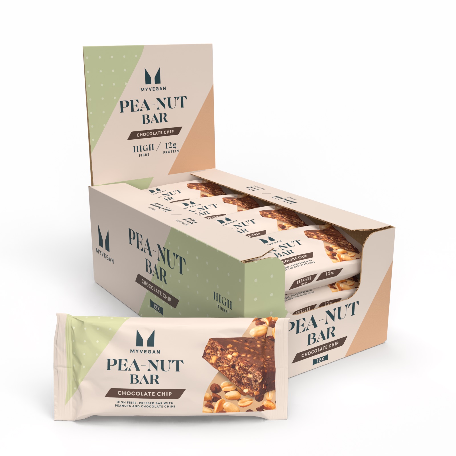 foto del prodotto pea nut square gocce di cioccolato