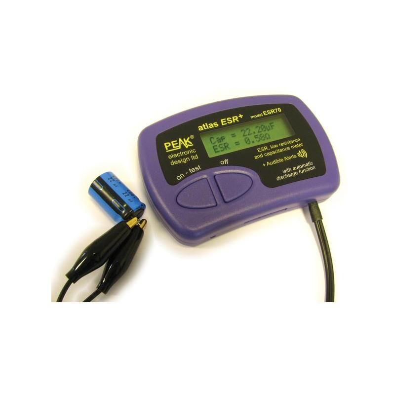foto del prodotto peak misuratore di capacit e esr resistenza serie equivalente edizione gold
