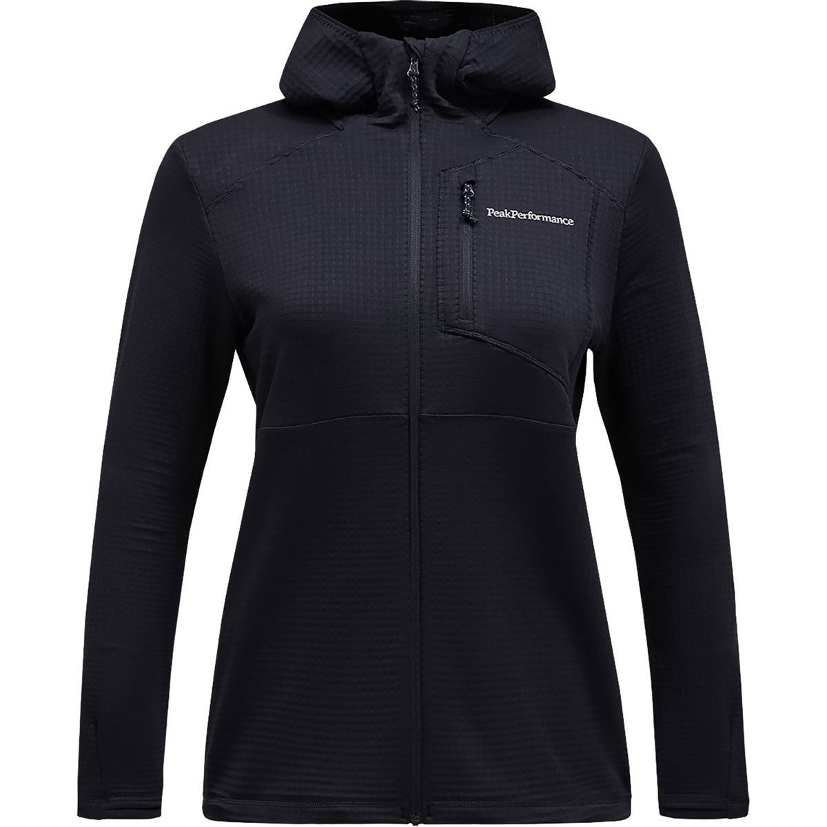 foto del prodotto peak performance donna giacca trail polartec hoodie