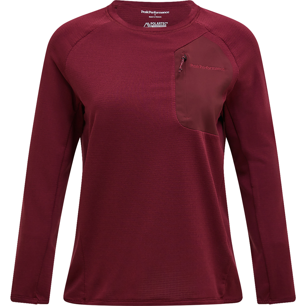 foto del prodotto peak performance donna pullover freelight polartec grid