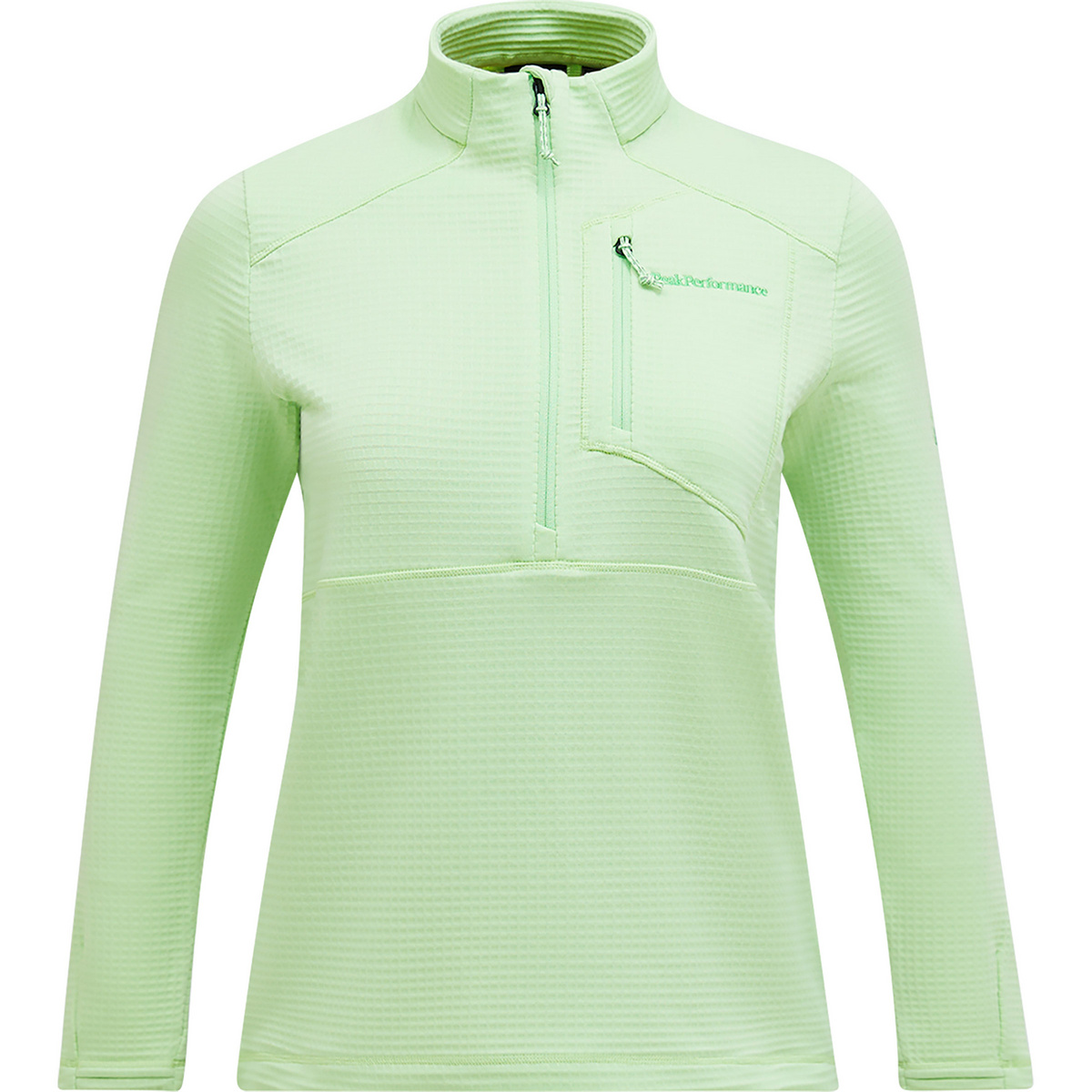foto del prodotto peak performance donna pullover trail polartec half zip