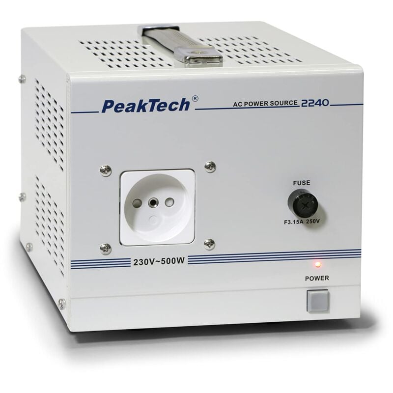 foto del prodotto peaktech 2240 trasformatore di isolamento, dispositivo di misurazione, nucleo toroidale, isolamento galvanico, classe di protezione 1 160 x 125 x