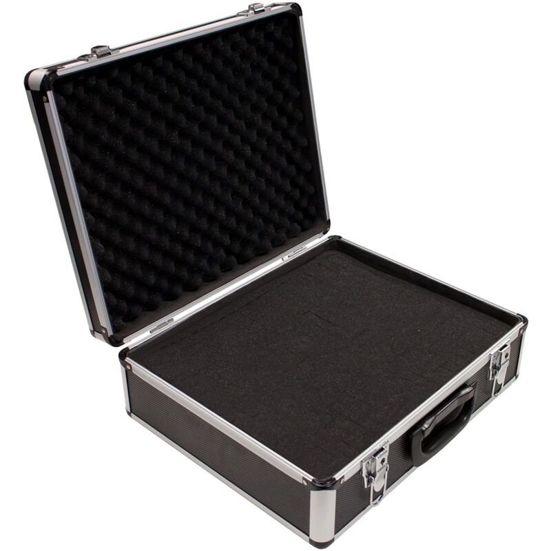 foto del prodotto peaktech 7305 custodia universale per strumenti di misura, custodia in alluminio resistente, vano porta attrezzi, imbottitura in schiuma, con