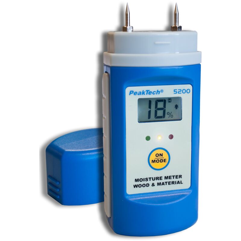 foto del prodotto peaktech misuratore di umidit per legno e materiali con sonde di prova intercambiabili, 1 x p 5200