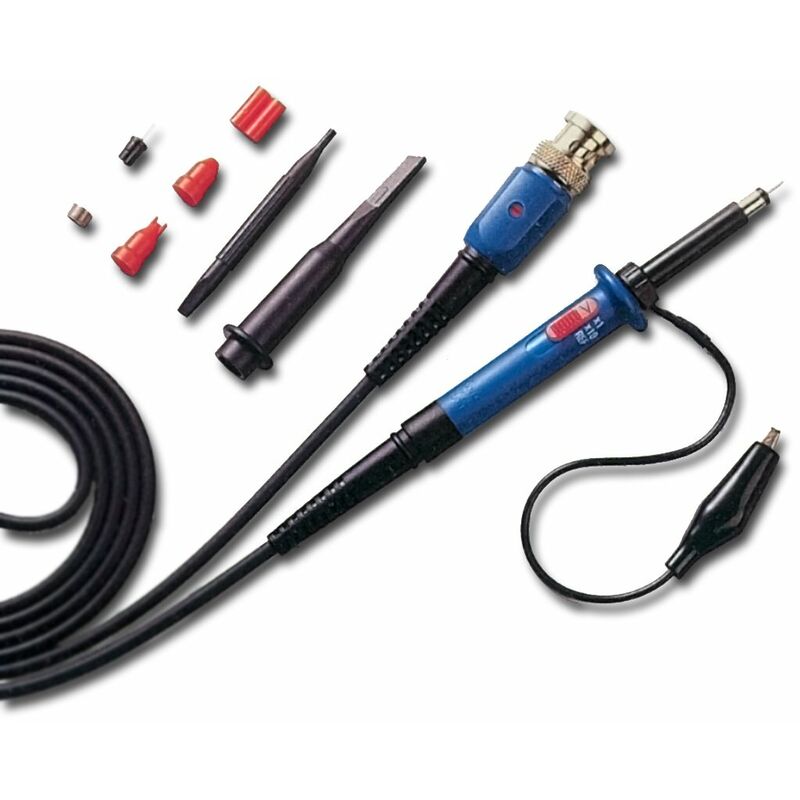 foto del prodotto peaktech peak tech bnc sonda oscilloscopio 100 mhz con accessori, 1 1 10 1, 1 pezzi, p tk 100
