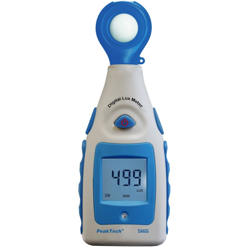 foto del prodotto peaktech peak tech digital luxmetro, misuratore di luce, coltello illuminazione misuratore, luminosit , con campo di misura di 0 200000 lux, 1