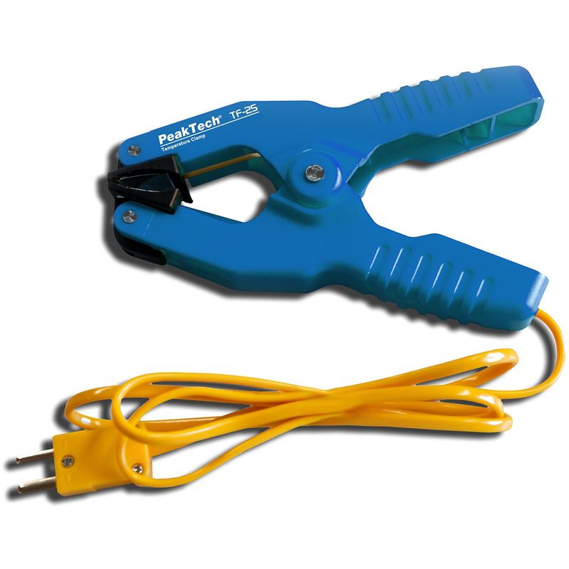 foto del prodotto peaktech pratica sonda di temperatura tipo k come pinza di serraggio per tubi, 1 pezzo, tf 25