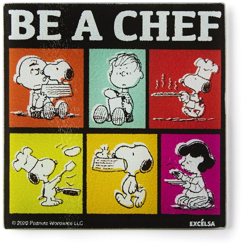 foto del prodotto peanuts be sottopentola, vetro infrangibile, cm. 18 x 18 excelsa