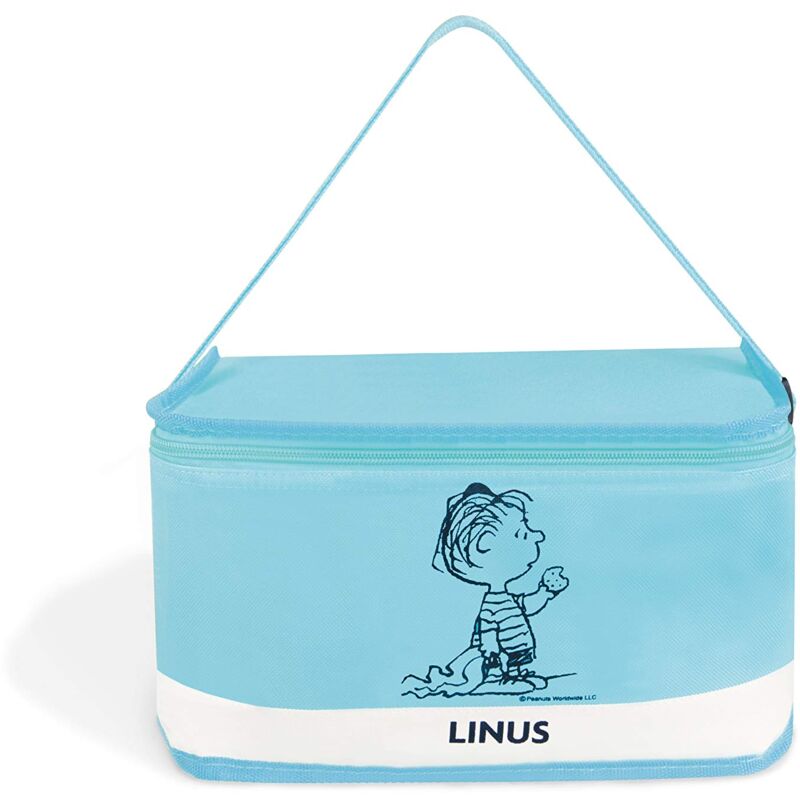 foto del prodotto peanuts linus, 61619 sacco per il pranzo, poliestere, 7 litri, azzurro excelsa