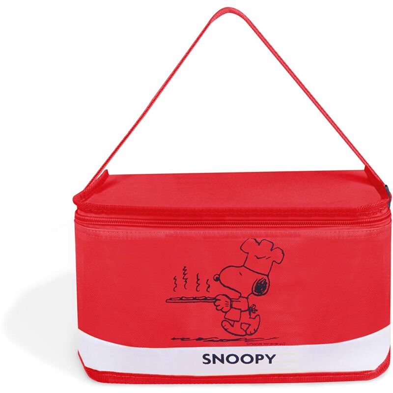 foto del prodotto peanuts snoopy, 61622 sacco per il pranzo, poliestere, 7 litri, rosso excelsa