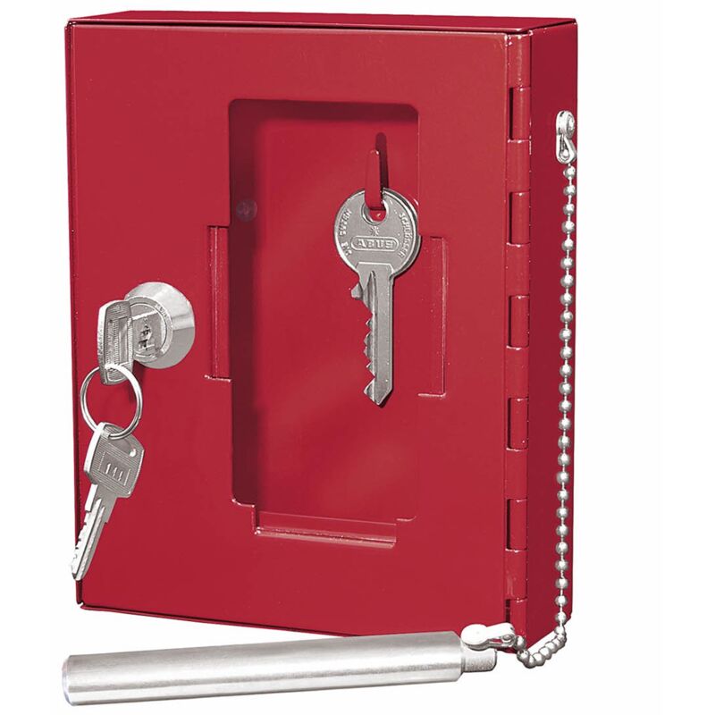 foto del prodotto pearl wedo 10250102x cassetta chiave d emergenza con batacchio, rosso