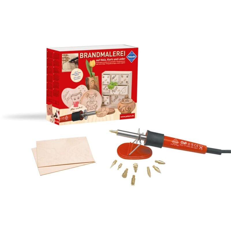 foto del prodotto pebaro 0269 set per pirografia su legno, cuoio e sughero
