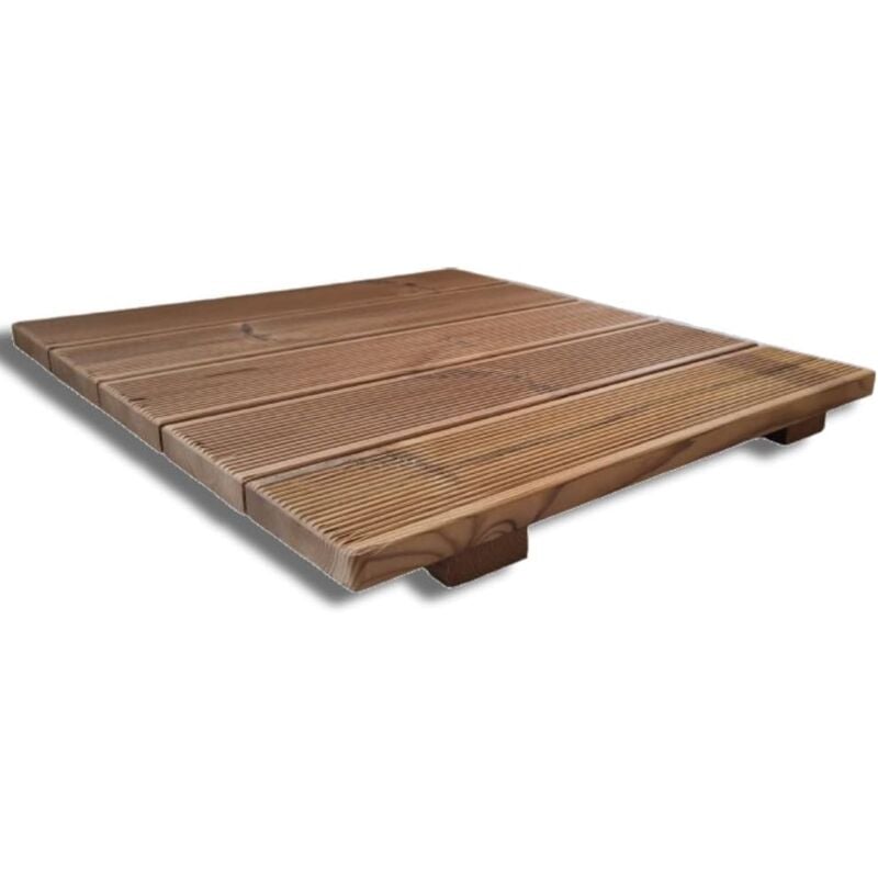 foto del prodotto pedana antiscivolo per doccia 60x50 cm in legno thermo wood