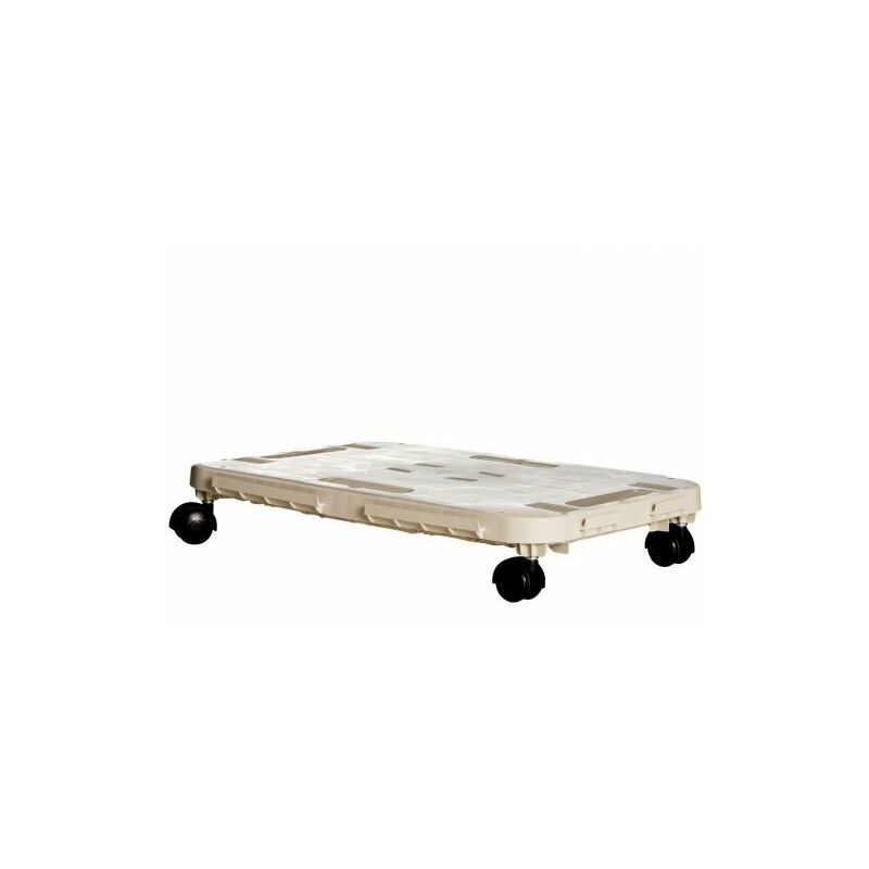 foto del prodotto pedana con ruote cm. 48x29x12,5 ecru