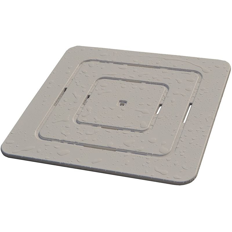 foto del prodotto pedana doccia in legno 60 x 60 ideale per piatto 80 x 80 tortora antiscivolo
