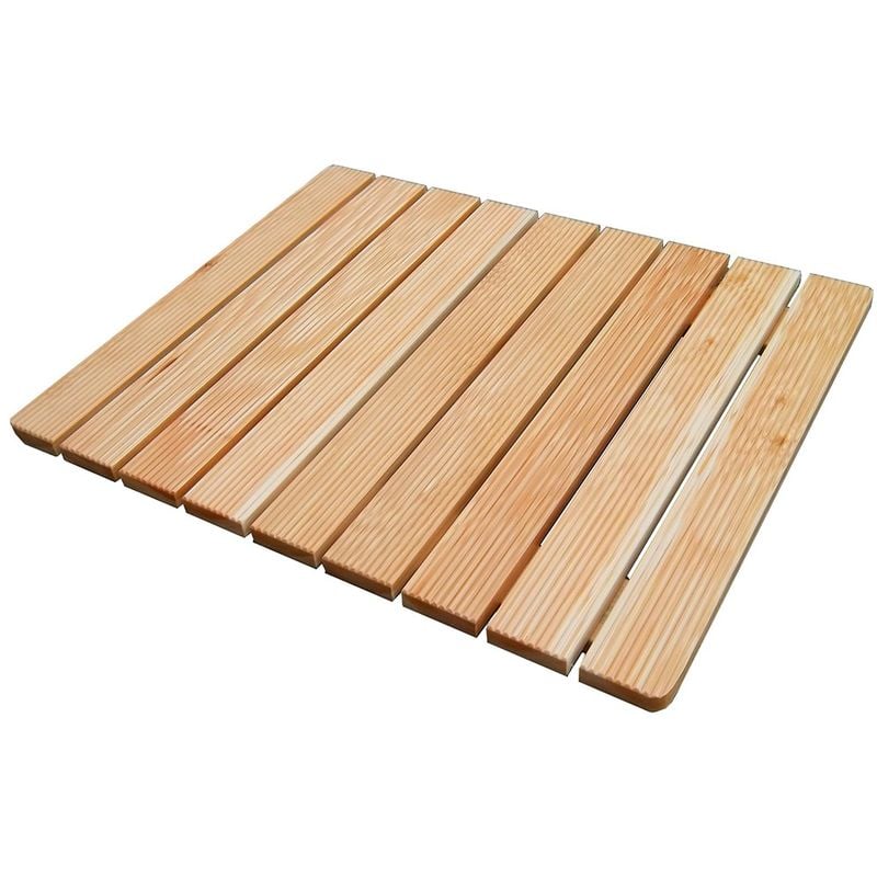 foto del prodotto pedana doccia legno 55 x 68 in massello antiscivolo per piatto doccia 70 x 90