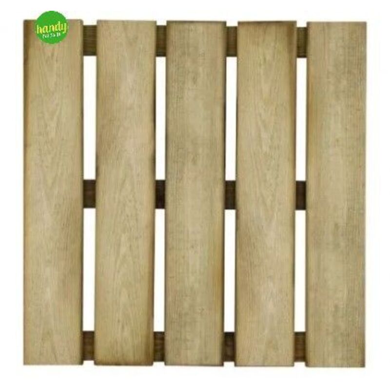 foto del prodotto pedana in pino impregnato 50x50 cm 7 listelli