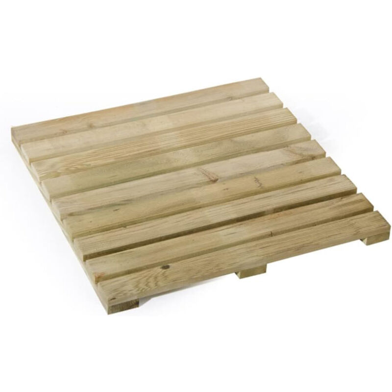 foto del prodotto pedana per giardino pavimento in legno impregnato zigrinata 50x50xh 3,2cm vlook