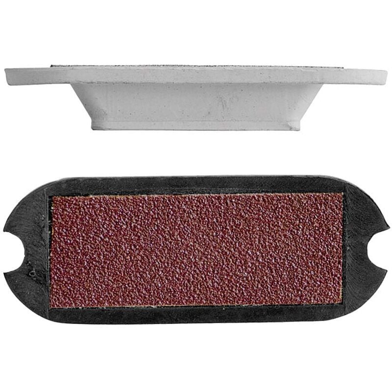 foto del prodotto pedane in gomma con inserto antiscivolo per staffe inglesi 10 cm, bianco