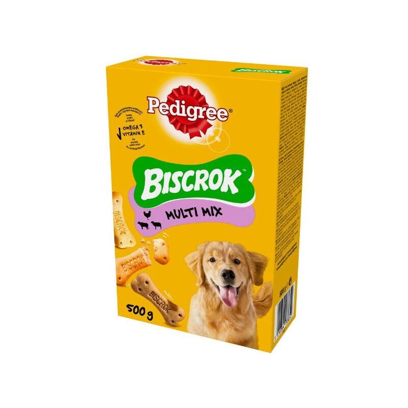 foto del prodotto pedigree biscrock snack per cane con pollo angello manzo da 500